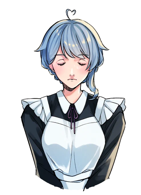 素敵なイラストは藤堂紗霧さん()です～～!!!1日で描いてくださって「!?!!」ってなりました……!!!紗霧さん、ありがとうございました～～!(ちなみに本日、メイド服にカラーリングを合わせて、Live2Dは語り手衣装にしていました) 