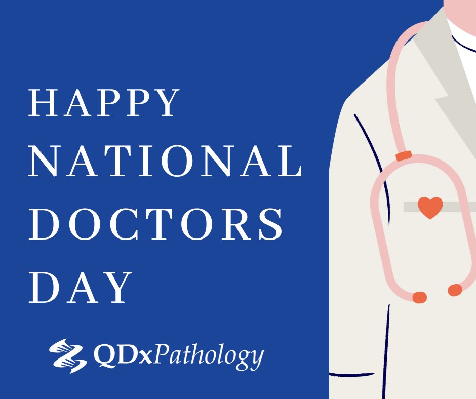 QDxPath's tweet image. Happy National Doctor's Day to all the amazing physicians and healthcare providers who tirelessly improve patient health and wellbeing! Your dedication, skill, and compassion are truly inspiring. Thank you for your unwavering commitment to exceptional care. #NationalDoctorsDay