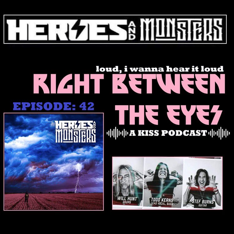 Episode 42 is ALIVE! We take a look at the new album from @todddammitkerns @WillFnHunt and @stefburns Heroes And Monsters!  Rock and Roll is NOT dead! We are on all podcast platforms and our host site. 

…tween-the-eyes-podcast.simplecast.com/episodes/ep-42…