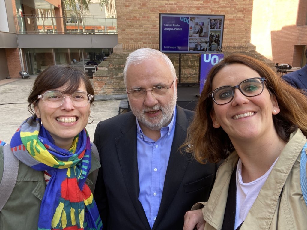 ginadetera's tweet photo. Avui hem celebrat el comiat del #RectorUOC, Josep A. Planell com es mereix: amb cava i alegria!  
👏🏻👏🏻👏🏻👏🏻👏🏻👏🏻👏🏻 https://t.co/Ruht0UTwab