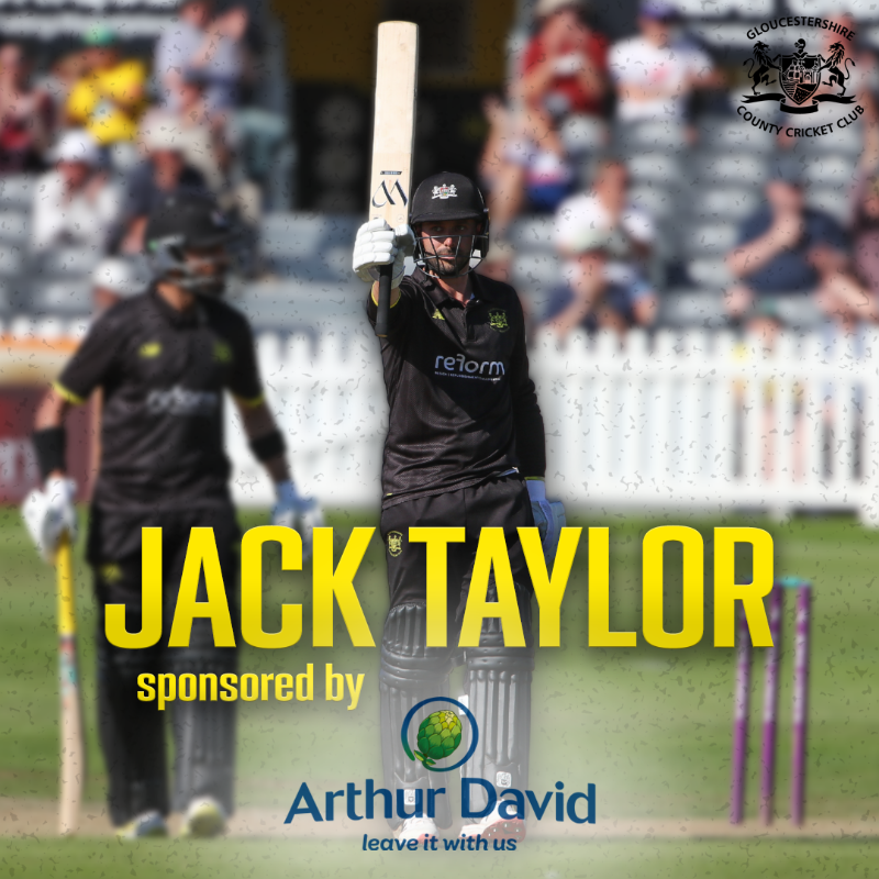 PLAYER SPONSOR ANNOUNCEMENT

One-Day &amp; T20 skipper 𝗝𝗮𝗰𝗸 𝗧𝗮𝘆𝗹𝗼𝗿 will be sponsored by 𝗔𝗿𝘁𝗵𝘂𝗿 𝗗𝗮𝘃𝗶𝗱 in the 2023 season. The power hitter topped the six-hitting charts in the One-Day Cup last year with 23 maximums! 🛫

<a href="/ArthurDavidFWS/">Arthur David</a> | #GoGlos 💛🖤