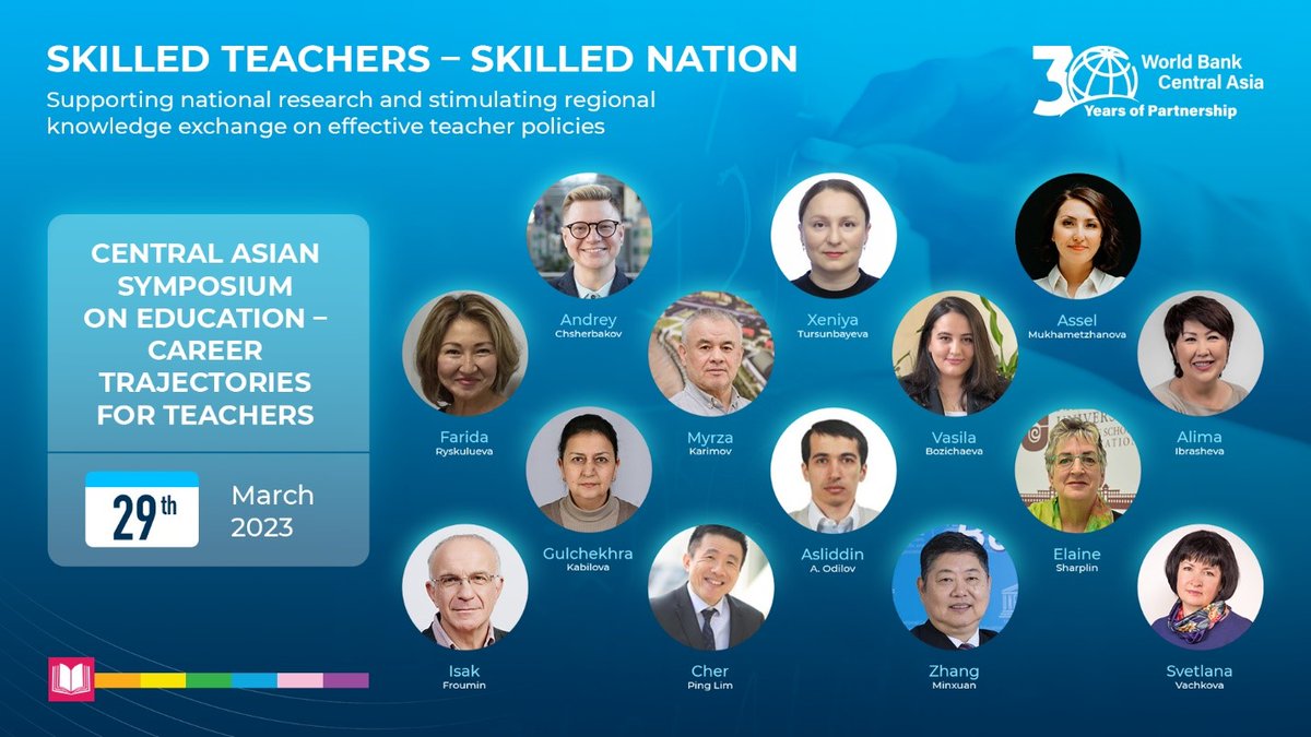 unescoalmaty's tweet photo. World Bank and ЮНЕСКО Алматы are working together on #SkilledTeachersSkilledNation initiative to build a skilled and knowledgeable teaching force in Central Asia. 
On March 29th we held a regional symposium on effective career trajectories. #Education #Teachers #qualityeducation https://t.co/3woGtk6cms