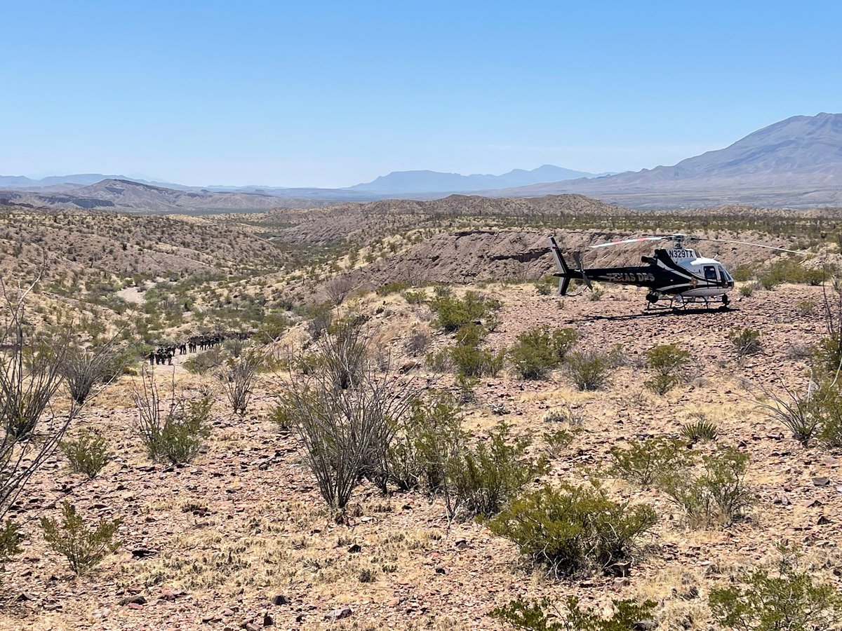 USBPChiefBBT's tweet photo. Yesterday, Van Horn agents along with Texas Department of Public Safety apprehended a large group of 18 subjects hiding in a cave near the city of Van Horn. All 18 subjects were from four different countries and illegally present in the United States. They were medically https://t.co/1uVMO7r01c