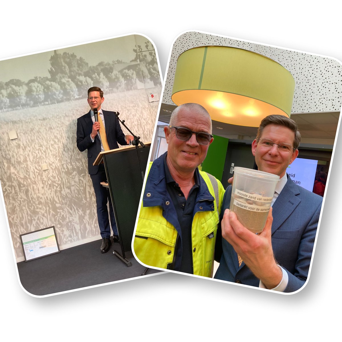 JackWerkman's tweet photo. Mooi afscheid gehad met het personeel @gemsluis . Dank voor de prettige en open samenwerking! Stukje strand neem ik mee naar @Owerf 😉🤣 https://t.co/NSBPsFb5XJ
