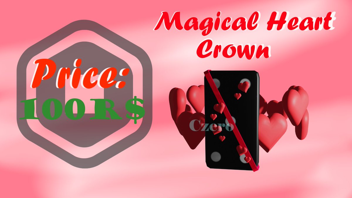 completelyX100's tweet photo. Magical Heart Crown #Blender #Hearts #Crown #3D #UGC #Hat #Roblox #Model #Headaccessory #Avatar #Avatarshop #Catalog #Item #Gamedev #goviral https://t.co/xnfCTDhrWG
