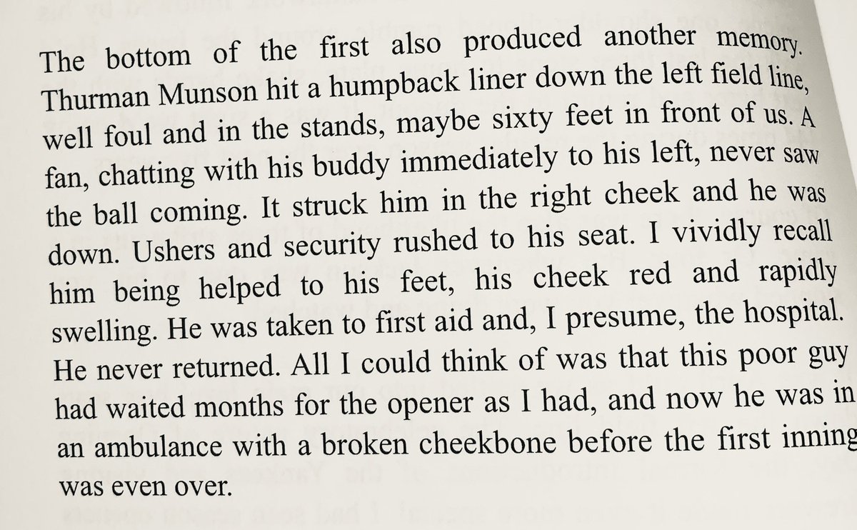 GeorgeFalkowski's tweet photo. Happy #OpeningDay ! For followers new and old, an excerpt from my book #MeetMeAtTheBat that comes from one of several chapters dedicated to #OpeningDay .  Today we recall 1977, my first opener and a first inning foul ball that ruined someone’s day. #Yankees https://t.co/G5H5cfqL3M