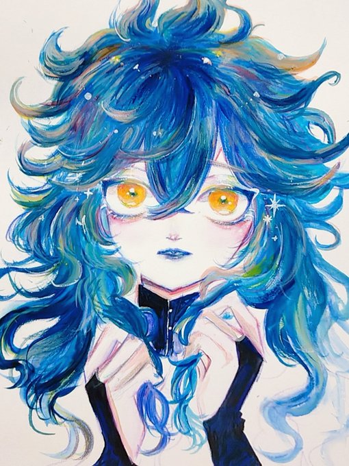 「blue eyeshadow eyelashes」 illustration images(Latest)