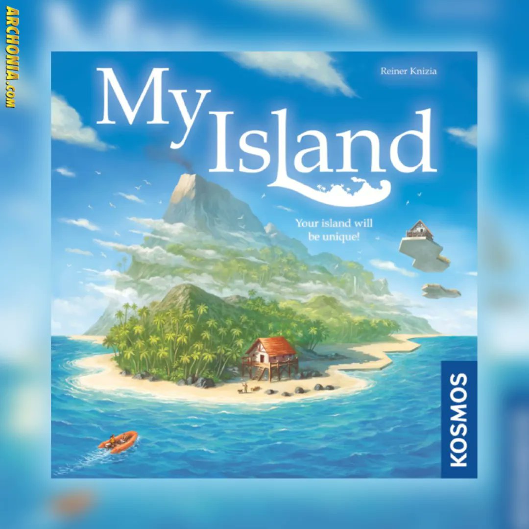Archonia's tweet image. Over 24 games, you will experience the history of your island and discover its secrets, with each of the games featuring new rules and game materials with which you will change your island.

archo.co/3M2kp68

#MyIsland #MyCity #Kosmos #Thames #BoardGame #PreOrder