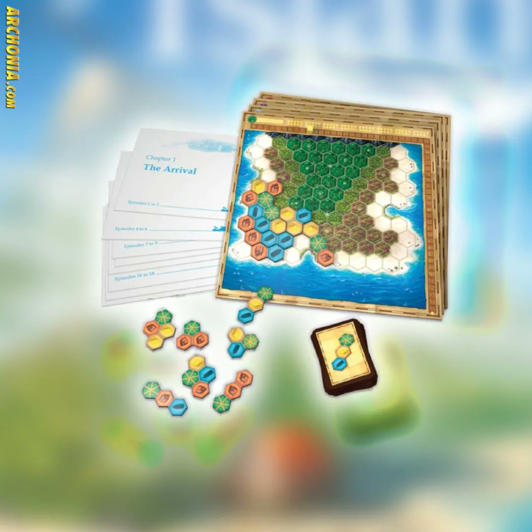 Archonia's tweet image. Over 24 games, you will experience the history of your island and discover its secrets, with each of the games featuring new rules and game materials with which you will change your island.

archo.co/3M2kp68

#MyIsland #MyCity #Kosmos #Thames #BoardGame #PreOrder