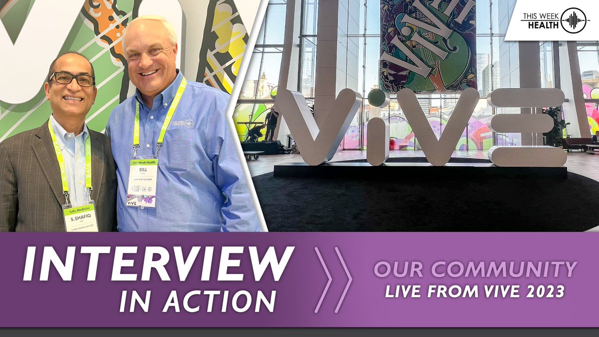ThisWeekHealth's tweet photo. #chatgpt is the keyword of the #ViVE2023 conference this year.

Check out this #interviewinaction with @TuftsMedicalCtr's @CIOSHAFIQ and hear about digitalization, automation, and other hot topics from the conference this year..

https://t.co/CZam8Gmpjc

#TWH #HealthIT https://t.co/oxOCFSFC1d