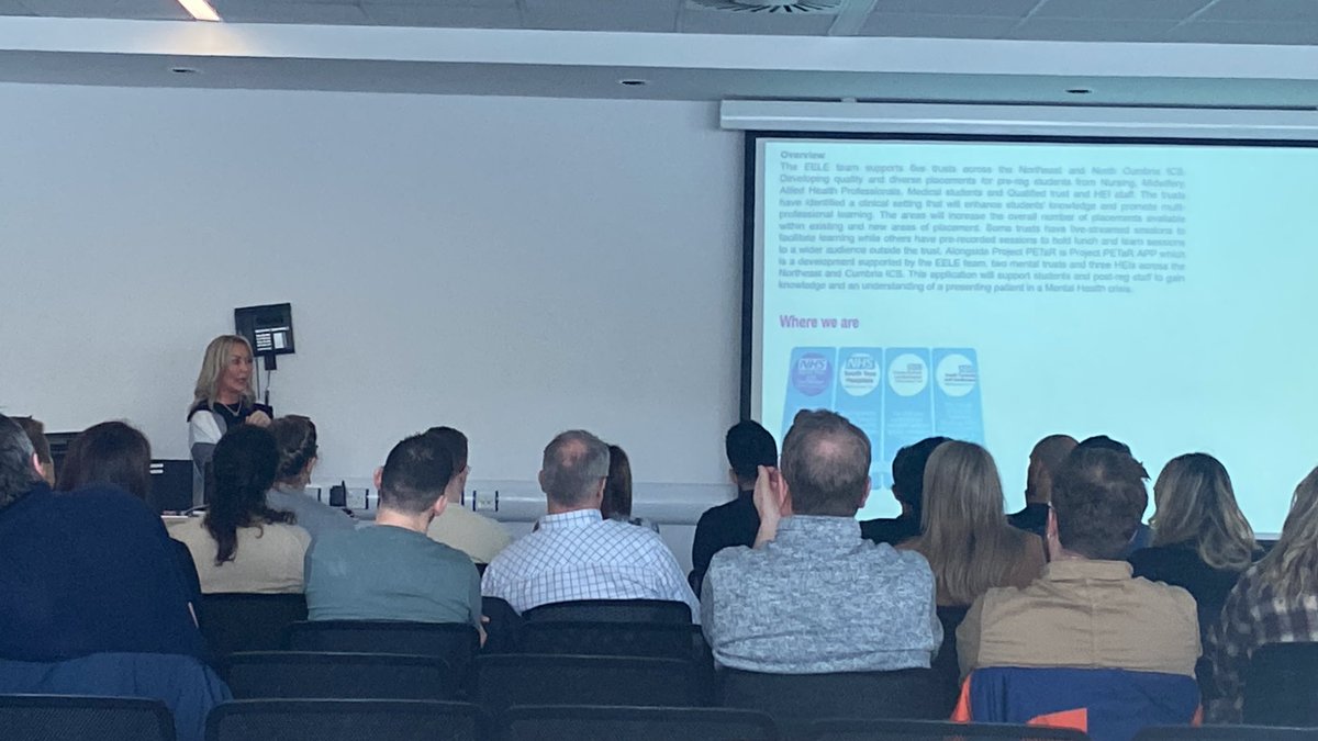 nestfig's tweet photo. Emma Clayton shares their pioneering work with the PETaR project and multidisciplinary inter-professional learning #NESN23 https://t.co/7NXNtUUcQh