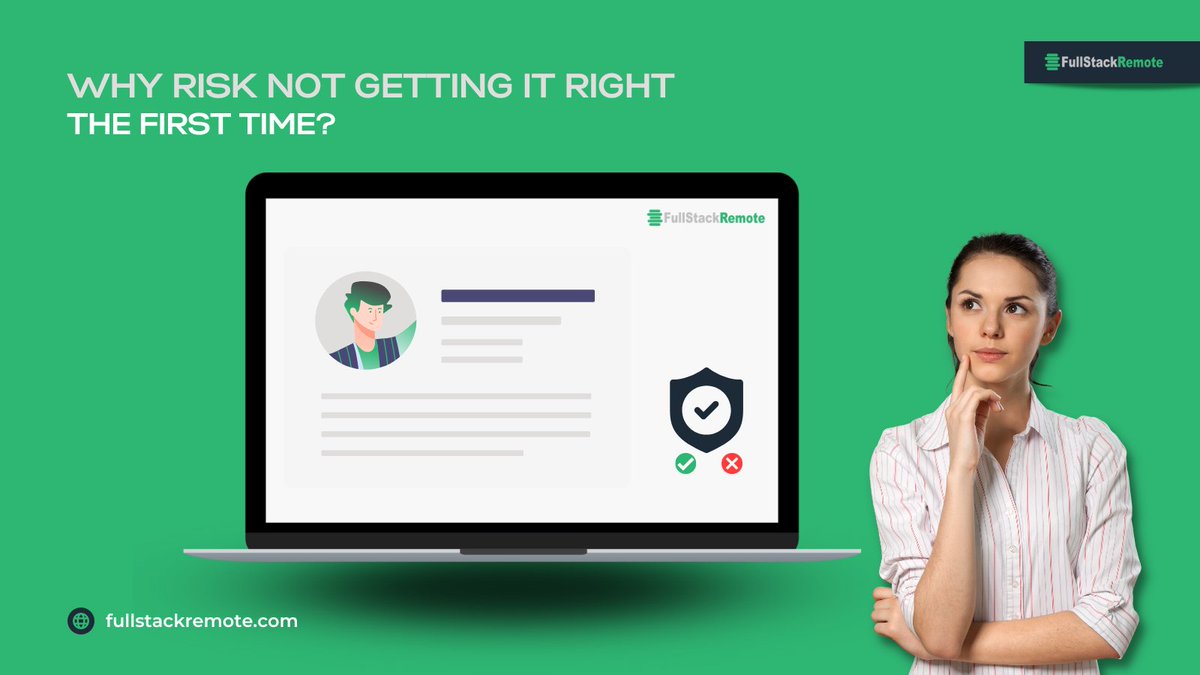 FSRemote's tweet image. You can find awesome talent on your own. But, finding great talent is like finding a needle in the haystack.
If you want a guarantee of success, then you need to work with the people who can provide that guarantee.
👉 bit.ly/3NT9av3
#hiringsoftwaredevelopers