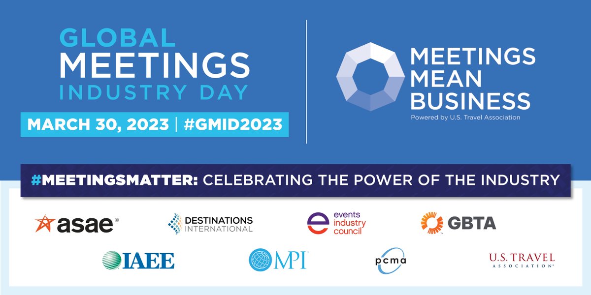 pcmahq's tweet photo. Happy Global Meetings Industry Day! Let's show our passion and love for this industry that brings us all together. We invite everyone to join the PCMA global community in celebrating today! #GMID2023 #MeetingsMatter #PCMA https://t.co/zuNzLHWPDs
