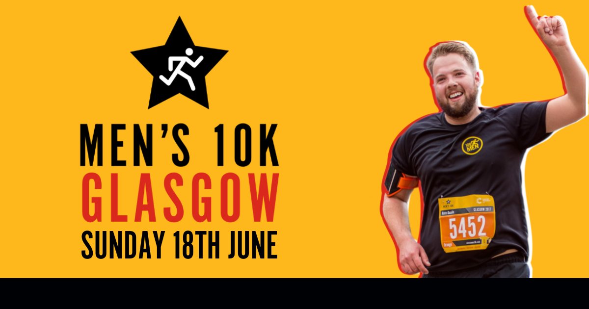 Be a part of @Mens10K Glasgow on Sunday 18th June through the streets of Glasgow! 🗓️ Sunday 18th June, Father's Day 🏃‍♂️ Stunning city centre route 🙌 Strong, supportive community 🎗 Raise money for a charity you care about Enter now at bit.ly/4090tlY