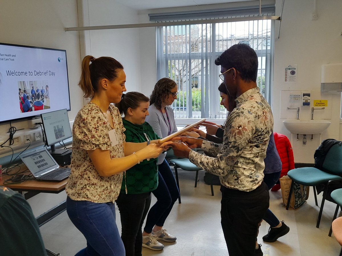 SimTechBelfast's tweet image. Some photos of a learning exercise from yesterdays faculty development course.