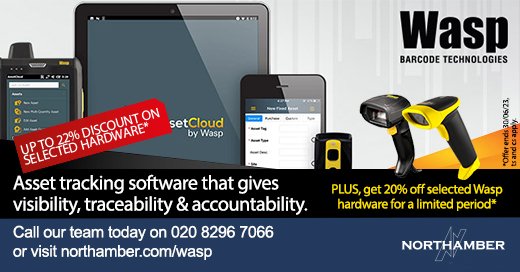 Wasp’s Asset Tracking software gives visibility, traceability &amp; accountability. Track where your fixed assets are, who has your assets, and when your assets are due back.  Find out more about <a href="/WaspBarcode/">Wasp Barcode Technologies</a> talk to us on 020 8296 7066 or visit northamber.com/wasp.