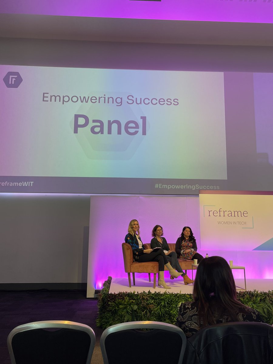 Hello <a href="/gabi_talbot/">Gabi</a> on stage discussing  the importance acknowledging and owning our skills and identities. All 3 women have amazingly smooth speaking voices I must add.