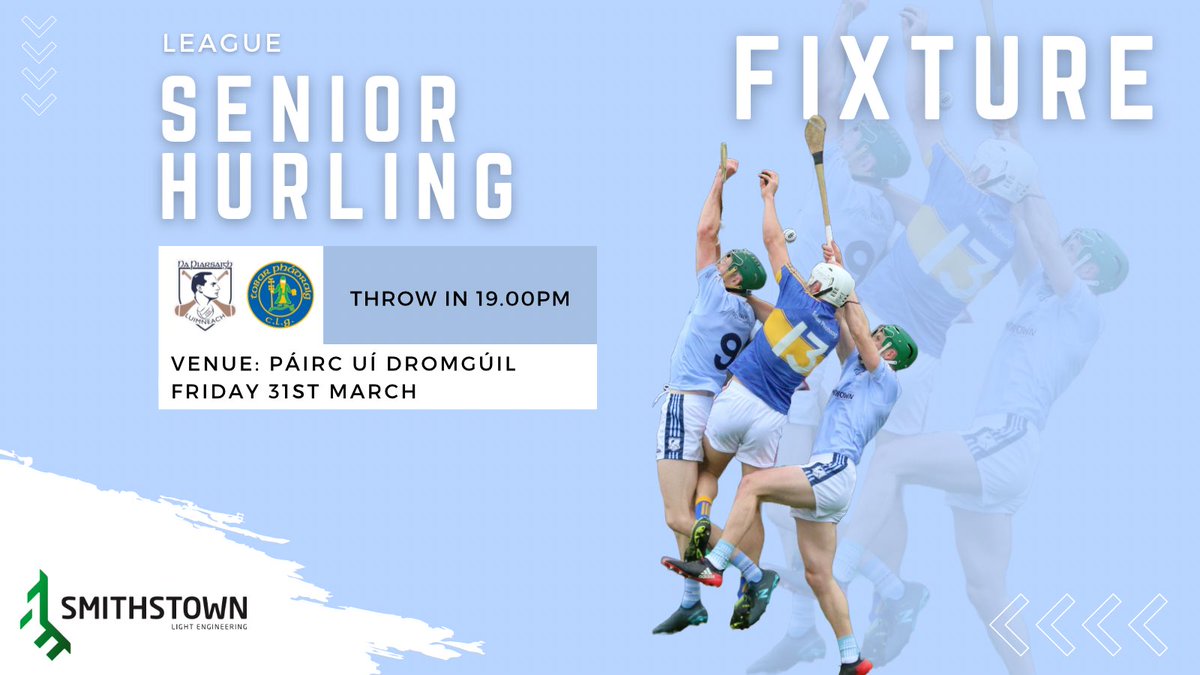 Show your support to the Senior Hurlers Friday evening for their first league game of the year against <a href="/patrickswellgaa/">Patrickswell GAA & Camogie</a>
