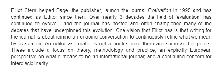 LIEPP_ScPo's tweet photo. 🔎"Editing the journal Evaluation – curating an ongoing conversation"

@LIEPP_ScPo METHEVAL Seminar. 13/04. 5pm-6pm.

📌With Elliot Stern (@AcadSocSciences, @LancasterUni)
📌Register here: https://t.co/LXtO69BbZM https://t.co/Oca1O0eb2b