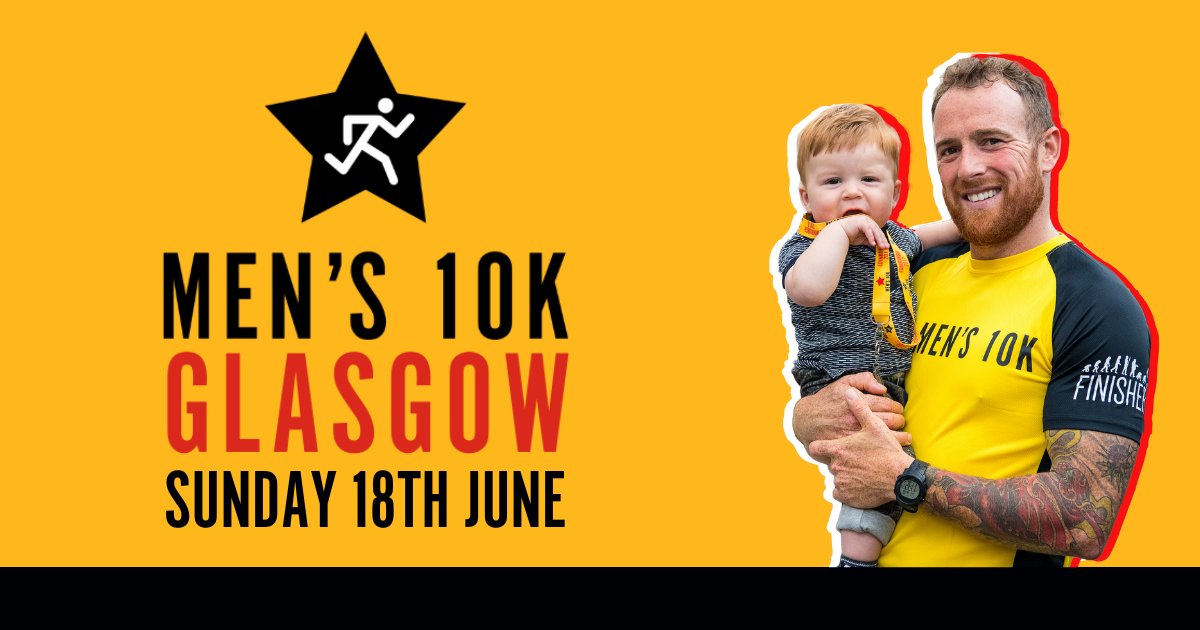 Be a part of @Mens10K Glasgow on Sunday 18th June through the streets of Glasgow! 🗓️ Sunday 18th June, Father's Day 🏃‍♂️ Stunning city centre route 🙌 Strong, supportive community 🎗 Raise money for a charity you care about Enter now at bit.ly/4090tlY