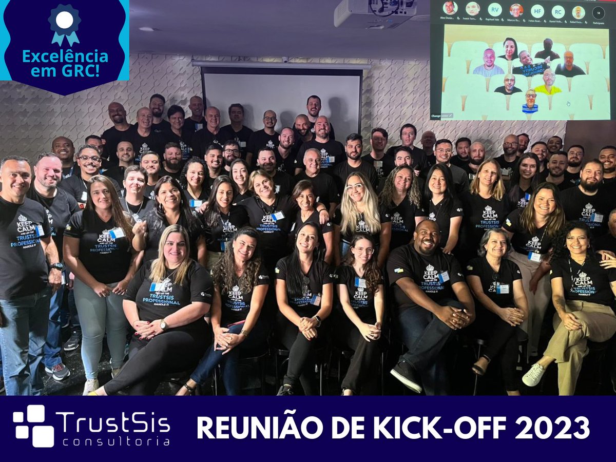 Trustsis_GRC's tweet photo. O Kick-off 2023 da TrustSis foi um sucesso! Equipe alinhou metas e apresentou crescimento alcançado. Estamos preparados para entregar serviços excelentes aos clientes com soluções personalizadas e inovadoras. Equipe motivada e comprometida construindo futuro promissor. https://t.co/q93m5fbL1y