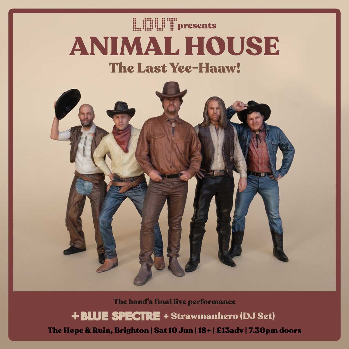 LoutPromotions's tweet photo. Don't miss @animalhousing playing live for the final time in #Brighton on Saturday 10th June @thehopeandruin! 😢
Tickets 👉 https://t.co/SCTONoa30A https://t.co/JdYELMPj6H