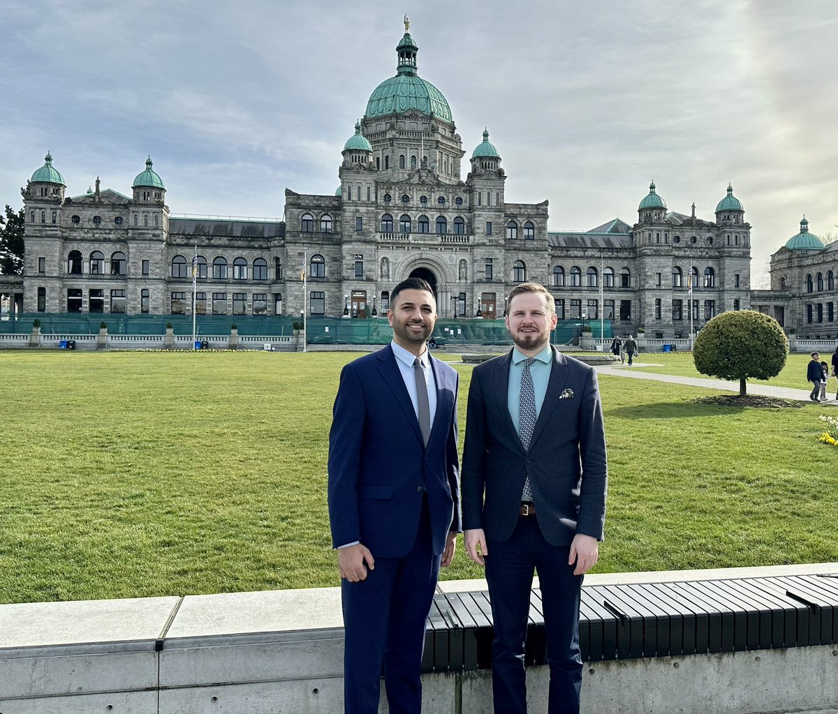 Our consultants <a href="/sajjidlakhani/">SAJJID</a> and <a href="/CvDonat/">Christian von Donat</a> are at the legislature in Victoria, BC this week for meetings with Ministers and government officials in support of client advocacy in the province. #bcpoli