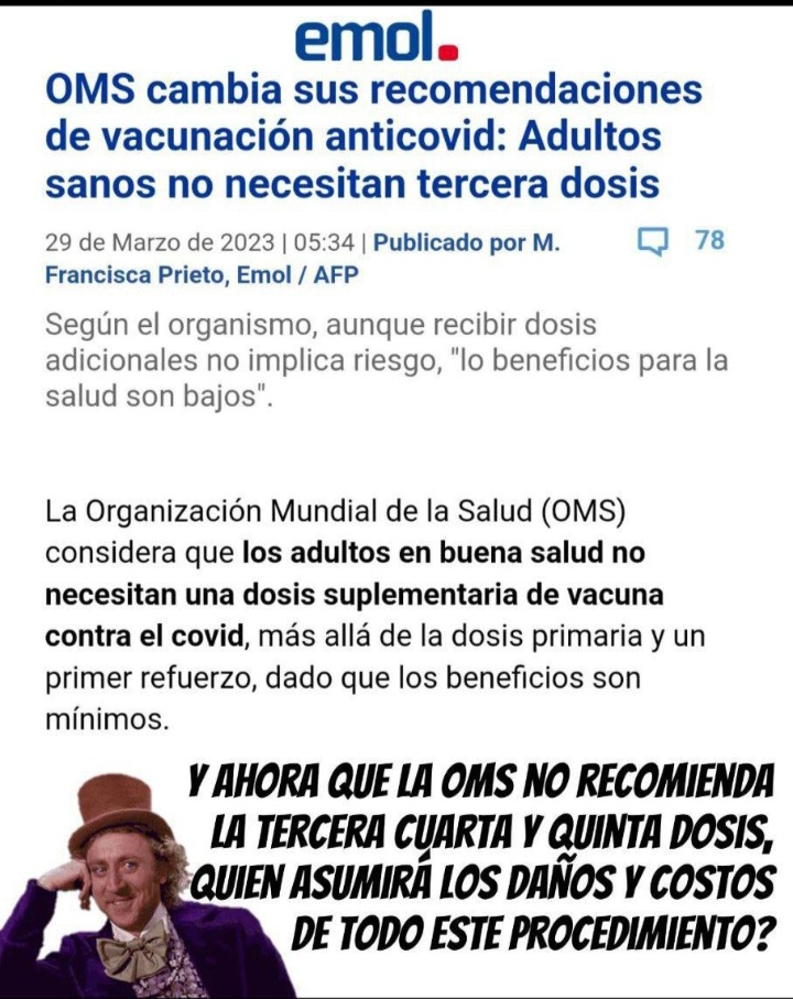 Para pensar un poco y hacer llegar la info al minsal