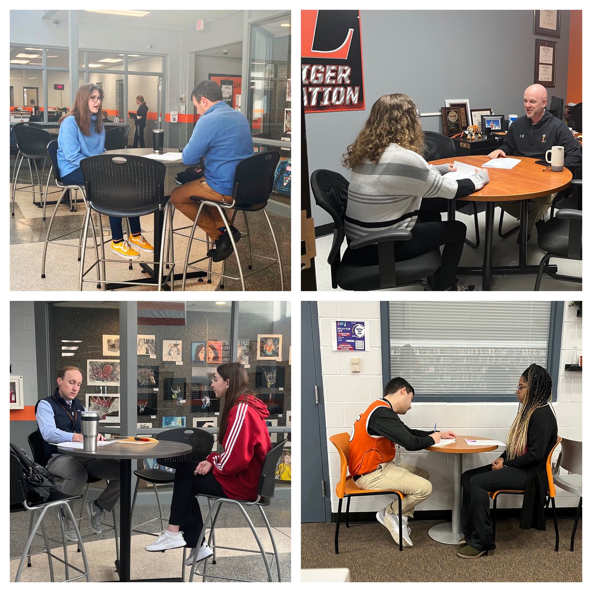 lhs_transition's tweet photo. Our students are doing amazing at mock interviews! Thanks to our wonderful staff for helping out! @MrDavidKnapp @CoachZ_LHS @TigerSupt @LovelandTigers @LovTigers_AD @PrincipalKohls https://t.co/vDrBY3BB5o