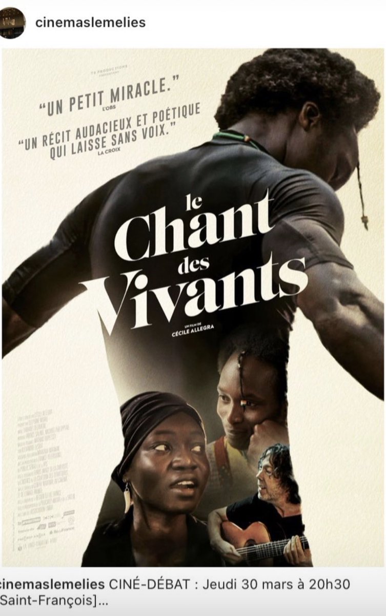 tulamoraes's tweet photo. Ce soir je vous attend à Saint-Étienne pour échanger sur l’art-thérapie. Ciné-débat documentaire Le chants des vivants, de @CecileAllegra @limbo_asso au cinéma Les Mélies https://t.co/USSAiD6wqu