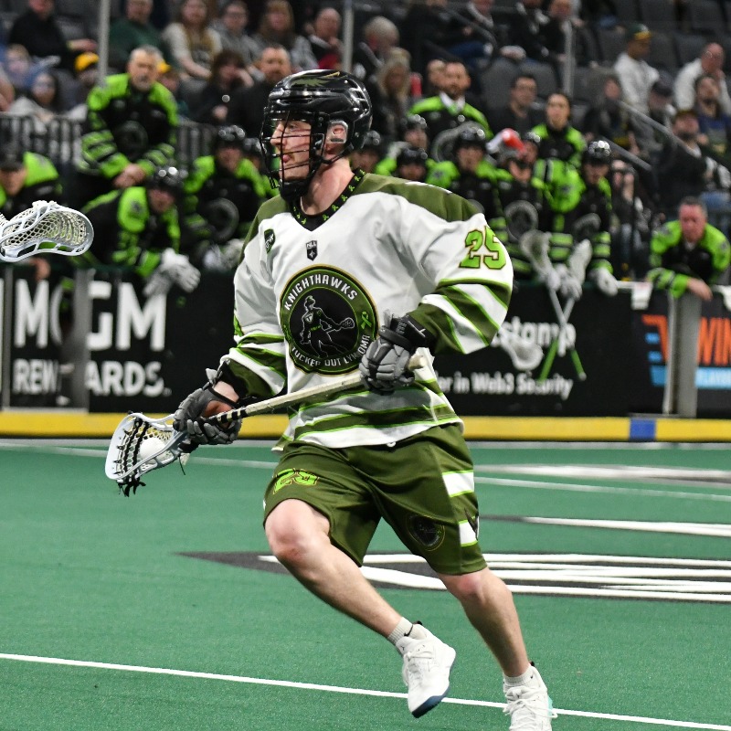 RocKnighthawks's tweet photo. After being called up from the practice squad after 13 games, Parker Pipher made an immediate impact in the lineup, recording two goals and one assist in his NLL debut. 

And this is just the beginning of what he has to offer at the NLL level.
