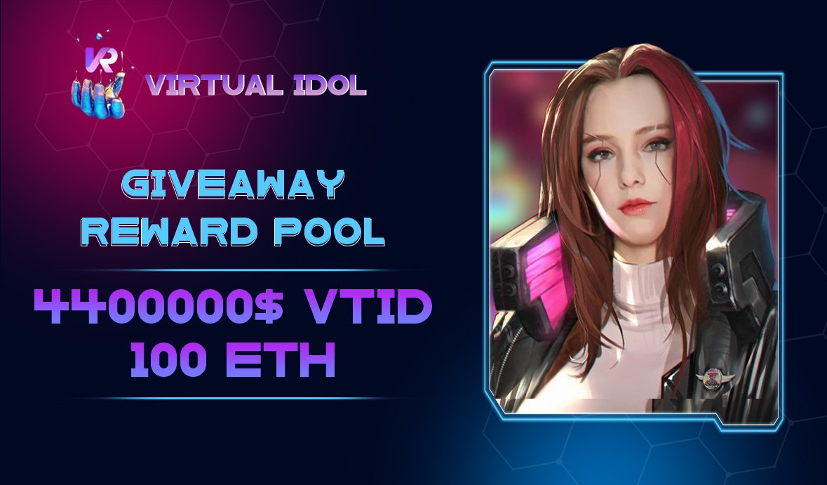 CryptoEarning17's tweet image. 📣 Virtual Idol Airdrop Event 

🎁 Total Reward Pool 4,400,000 VTIDs Token and 100 ETH

To Enter:
✅ Follow @Vtid_official
✅ Like &amp;amp; RT Tag 3 Friends 
✅ Finish tasks
gleam.io/competitions/C…

#Airdrop #Crypto #AirdropCrypto #airdrops