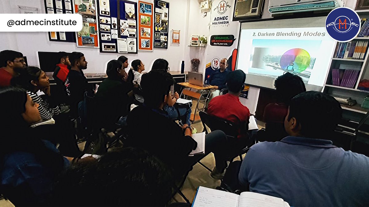 admecinstitute's tweet image. Exploring the world of colors with Deepak sir! 🎨
🌈 Our design students had an incredible time at the special workshop on color modes held on 18th March. 
From RGB to CMYK, we learned it all! 

#colorworkshop #designstudents #learningneverstops #colormodes #colors #colorschemes