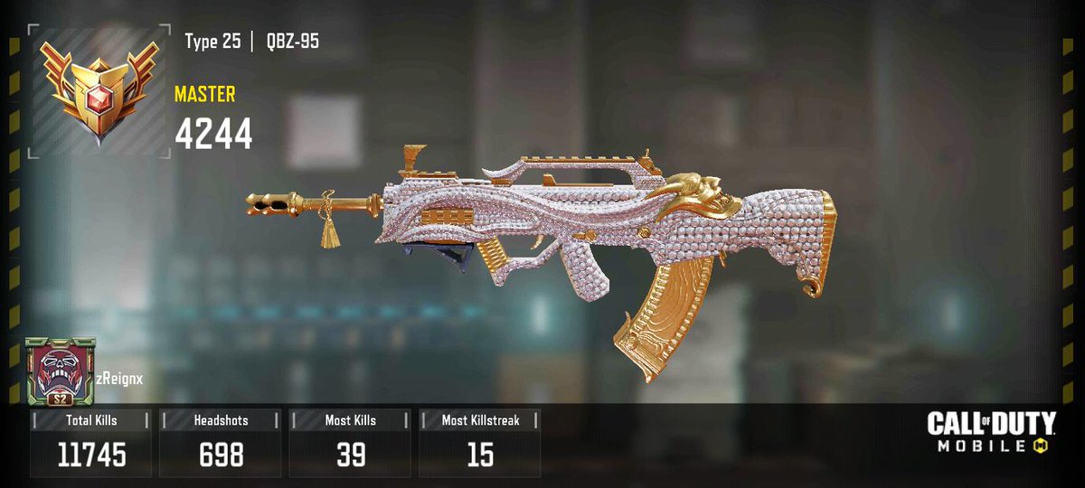 zReignxGaming's tweet image. My bb the Type 25. Since season 2.  #codm #codwm