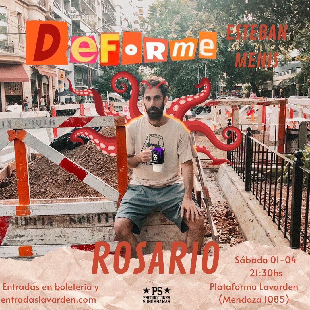 Sábado 1 de abril 21:30hs ⁦
<a href="/estebanmenis/">Esteban Menis</a>
⁩ en la terraza de ⁦
<a href="/plataformaLVDN/">Plataforma Lavarden</a>
⁩ #ROSARIO 
Entradas en boletería y entradaslavarden.com

#humor #plataformalavarden #deforme #menis #estebanmenis