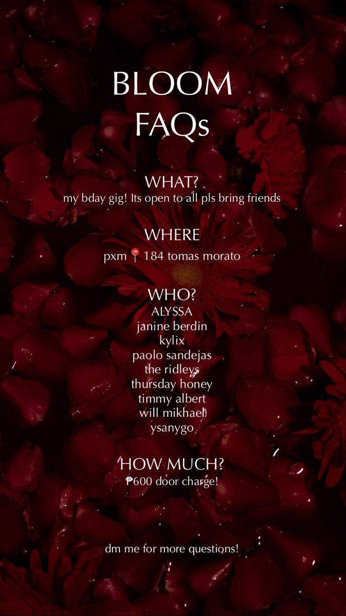 gig tomorrow!! see u 🌹🫶🏻