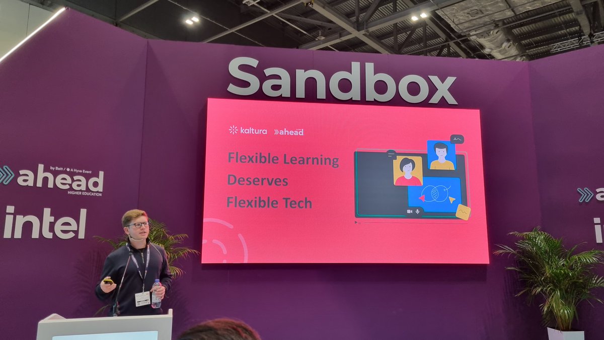 mandyjjack's tweet photo. Let's hear what Kaltura is then!  #Bett2023 https://t.co/s252QMWDuy