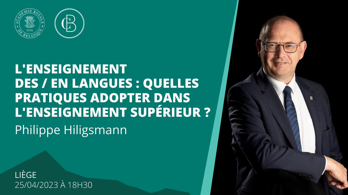 Collège Belgique | <a href="/PHiligsmann/">Philippe Hiligsmann</a> fera l'état des résultats d’un projet de recherche sur l’apprentissage et l’enseignement #multilingues en #FWB, fruit d’une collaboration entre l’ @UCLouvain_be et l’@UnivStLouisBx.

📆25.04.23 | 18h30
📍#Liège
Inscription👉bit.ly/hiligsmann25