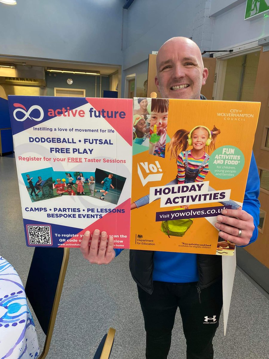 AshmoreParkHub's tweet photo. Looking for some Easter half term activities?
Active Future Wolverhampton are running sessions at The Hub on 3rd and 4th April and 13th and 14th April for 5 to 12 years olds.
For more details please visit: https://t.co/AMM2gSclem https://t.co/OpuCCC2ncQ