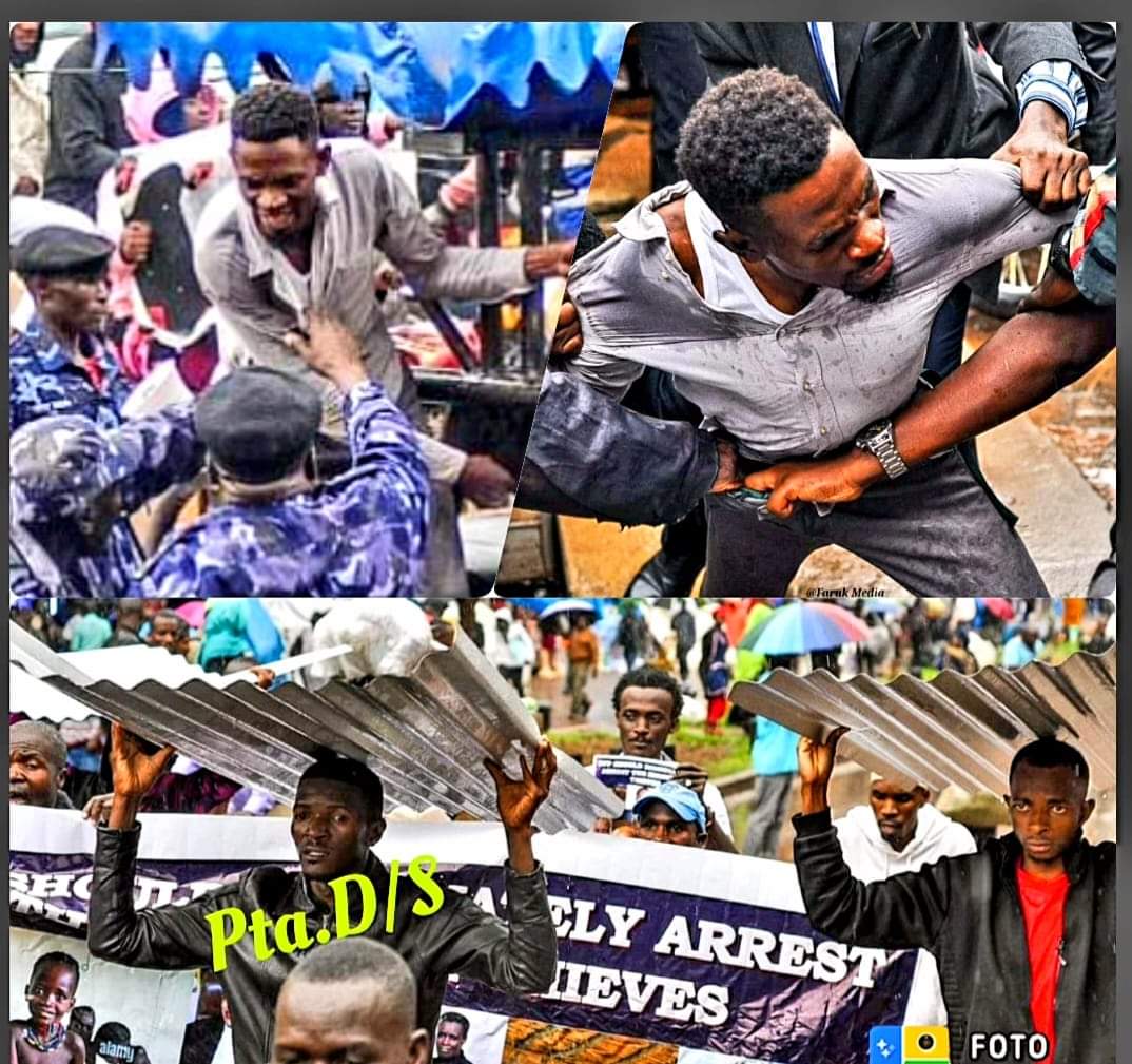 Appearing before H/W Asuman(in Rajasthan now), comrades have been remanded till 12/04/2023. The offence is assaulting a police officer on law full duty. It's a shame that our comrades are being illegally charged instead of arresting the thieves if iron sheets <a href="/EUinUG/">EU in Uganda</a> <a href="/HEBobiwine/">BOBI WINE</a>