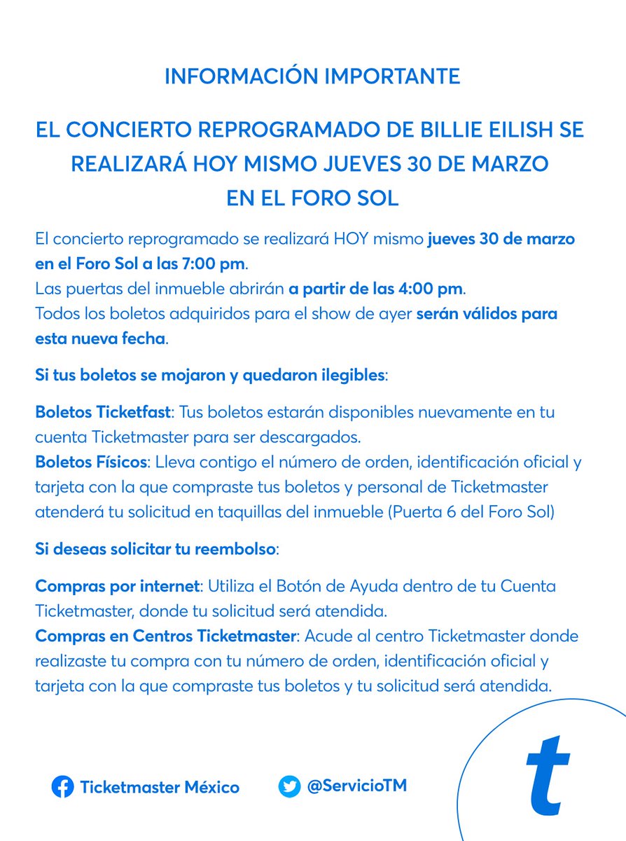 Ticketmaster México tweet media