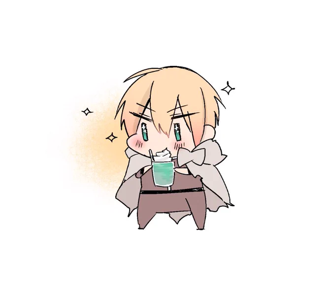 抹茶らてまきあーと楽しみだね山姥切国広!明日貰えるってよ! 