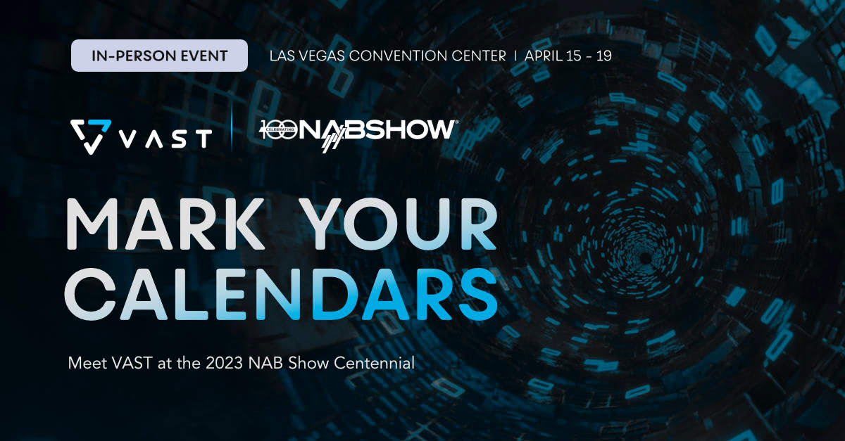 Mark your calendars 📅

Meet us at NAB April 15-19 at Booth N1311 so we can show you how to take the 'work' out of your 'workflows' without breaking the bank 💰

Register here: bit.ly/40eihMx