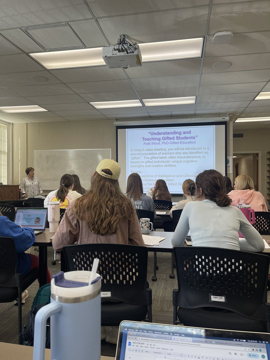 MsBechtold1's tweet photo. This morning, we are learning about gifted education from a former professor at Samford! https://t.co/ioC0V2nncO