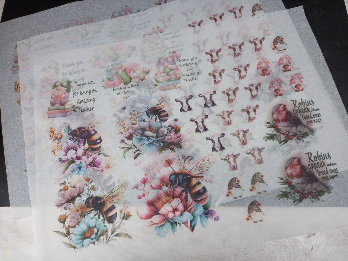 More #PrintedTissuePaper created today, think they turned out fab <a href="/ThePerfectTouc4/">Mugs, Gifts & Prints by The Perfect Brew</a> did you an extra sheet of gonks as they needed much more darkening than the others. It's very cosy here today one way to guarentee the sun will shine-fire up the heat press #MHHSBD #SmartSocial