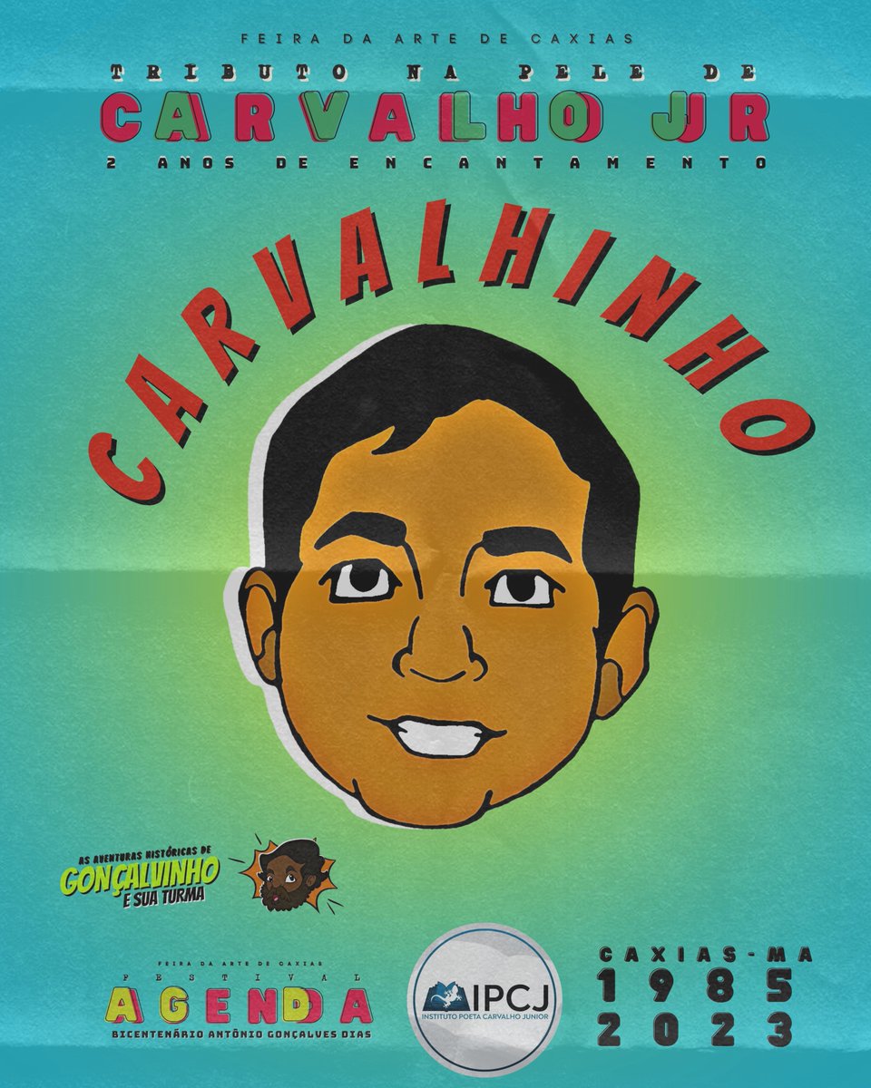 Sidsertao's tweet photo. LANÇAMENTO PERSONAGEM CARVALHINHO! Por Sid Sertão e Instituto Poeta Carvalho JÚnior Breve em aventuras históricas com o Gonçalvinho!!! 
 
#carvalhinho #turmadoGonçalvinho #AsAventurasHistoricasdeGonçalvinhoesuaTurma #2anosCarvalhoJr. #tributopoetacarvalhojr #homem-tijubina https://t.co/lnloQAKOUv