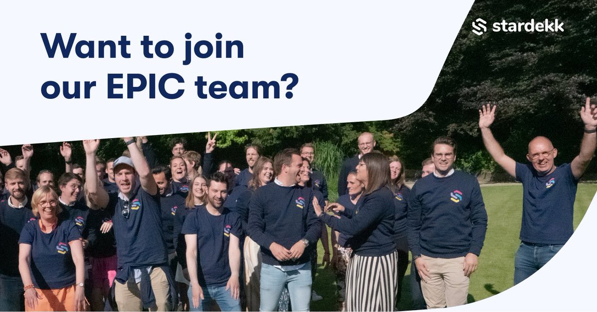 Stardekk's tweet photo. We are looking for a few new talents to join our epic team! 🙌 Why 𝐄𝐏𝐈𝐂?
Energetic ✔️
Positive✔️
Innovative✔️
Connected✔️

Did we just describe you? Check out our job openings! 
👉 https://t.co/j7xIWpsWtX https://t.co/2rhefECTLE