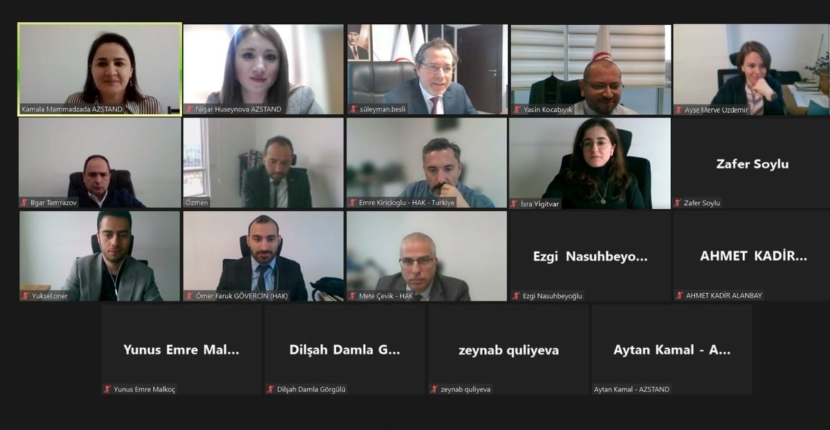 antiinhisar's tweet image. Dövlət Xidmətinin tabeliyində olan Azərbaycan Standartlaşdırma İnstitutu (@azstandart) Halal Akkreditasiya Qurumunun əməkdaşlarına “ISO 22000:2018 Qida Təhlükəsizliyi İdarəetmə Sistemləri” standartı üzrə təlim keçib.

Ətraflı - bit.ly/3zh7ndu 

#Antiinhisar #Azstand #HAK