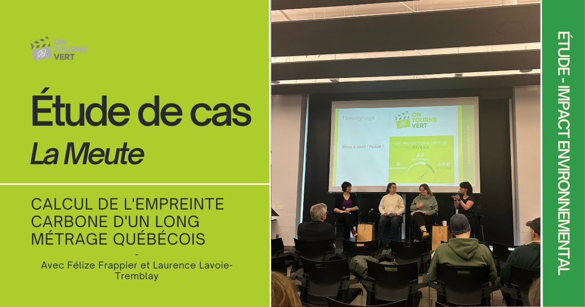 L'étude d’impact environnemental sur le film La meute est maintenant disponible sur le site de On Tourne Vert ! lnkd.in/e7qVVpW4
---
The environmental impact study on the film La meute is now available on the Rolling green website!  lnkd.in/eWgytmft