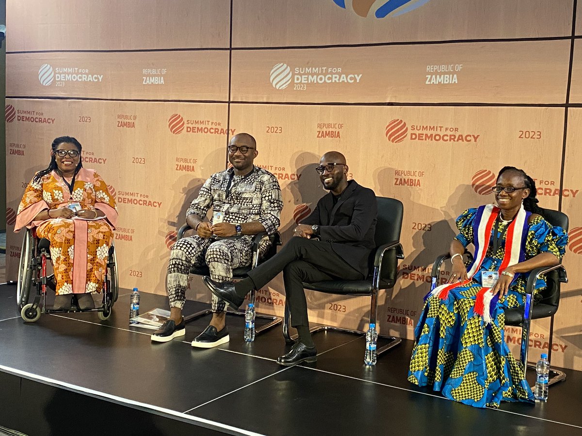 JessiKeegan's tweet photo. Grateful to be part of @iriglobal and the #SummitforDemocracy today in #Zambia with Africa’s best and brightest leaders on inclusivity and elections @gracejjerry @DSamsonitodo #Malo https://t.co/58K7jWGPb8